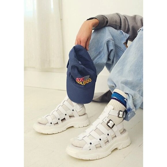 Free People Gia Gladiator Sandals Size EU 38/US 7.5 MSRP: $198 Leather - Picture 3 of 14